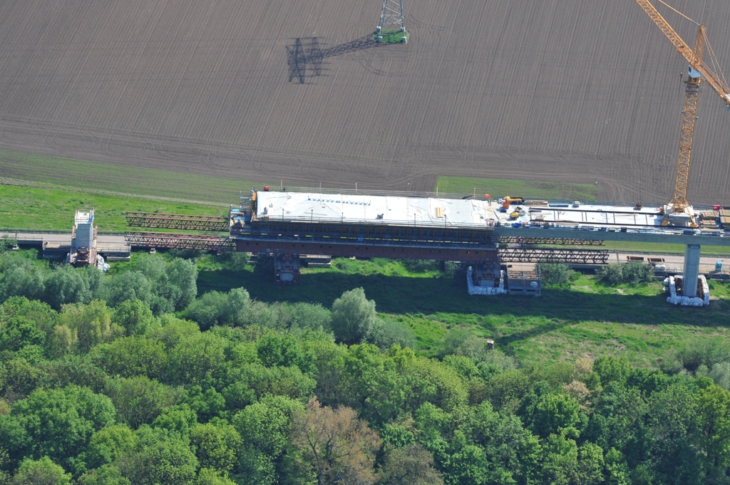 Vorschubgerüst 5 in Richtung Osten 2011