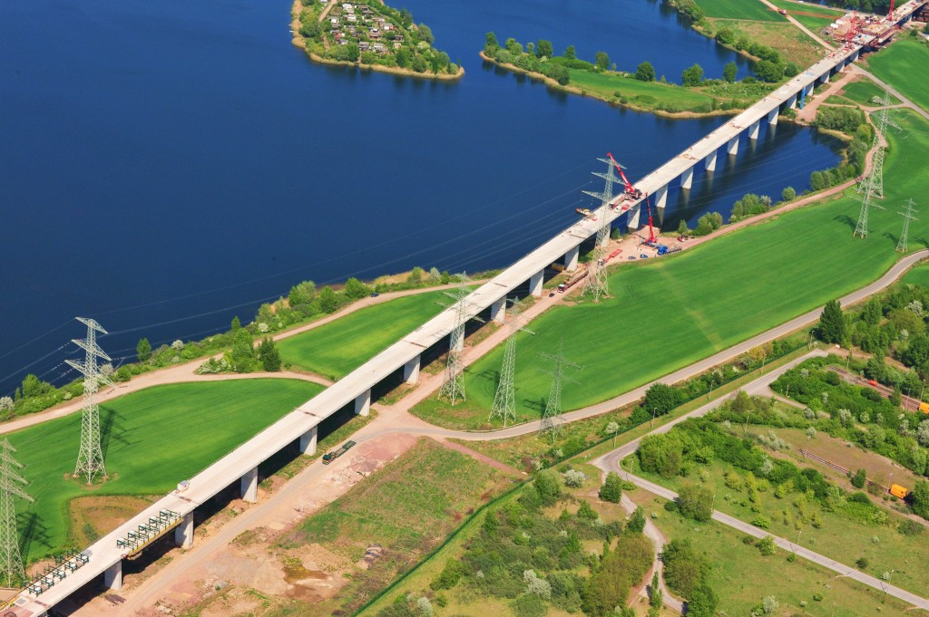 Fertige Querung des Rattmannsdorfer Teiches 2011