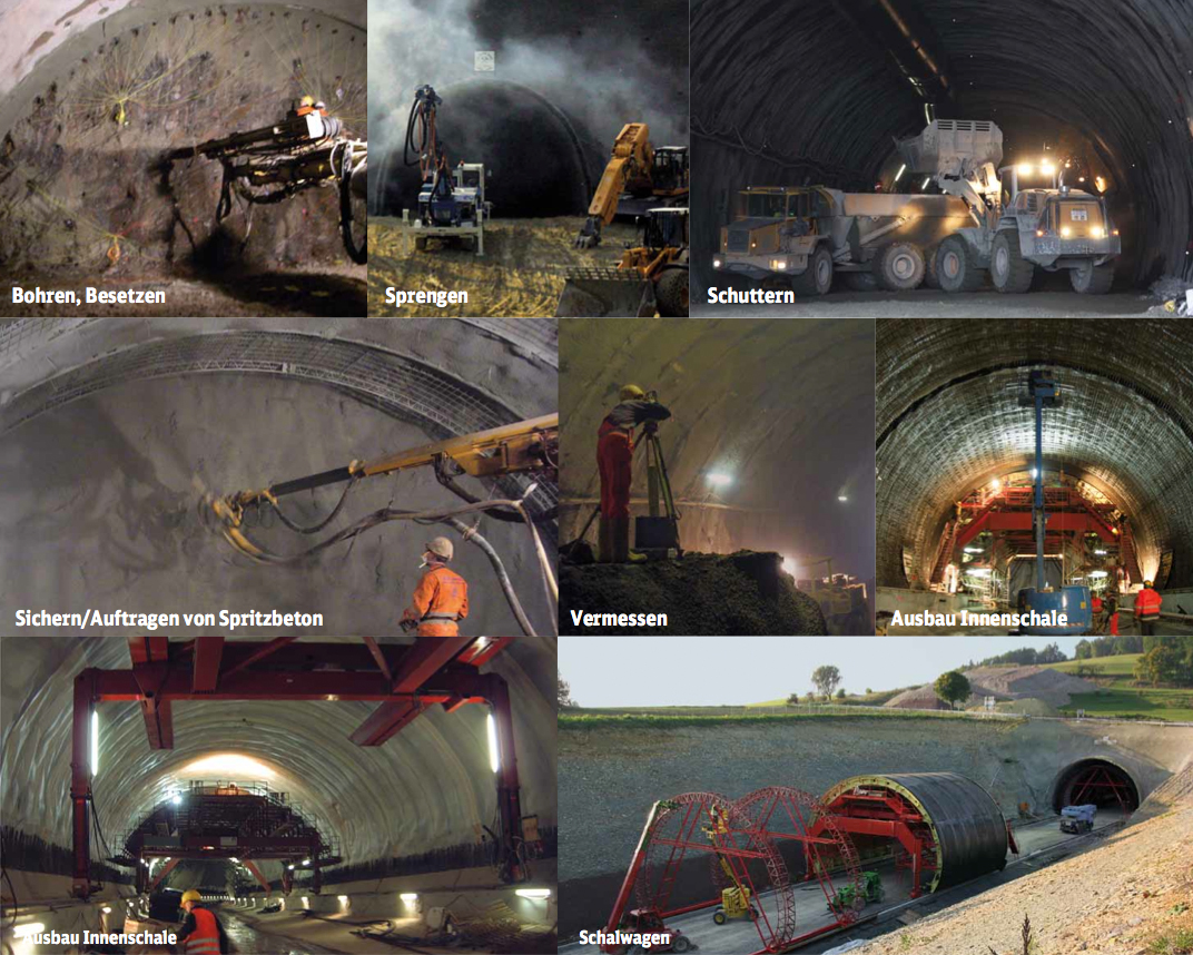 Bauverfahren bergmännische Bauweise