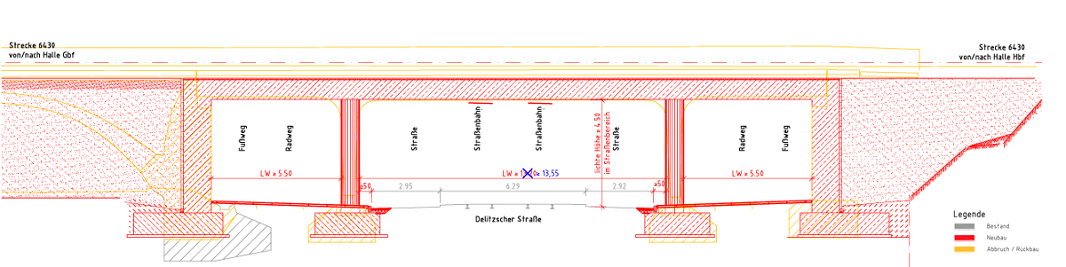 Blick auf den Hauptbahnhof Leipzig aus Richtung Norden 2013