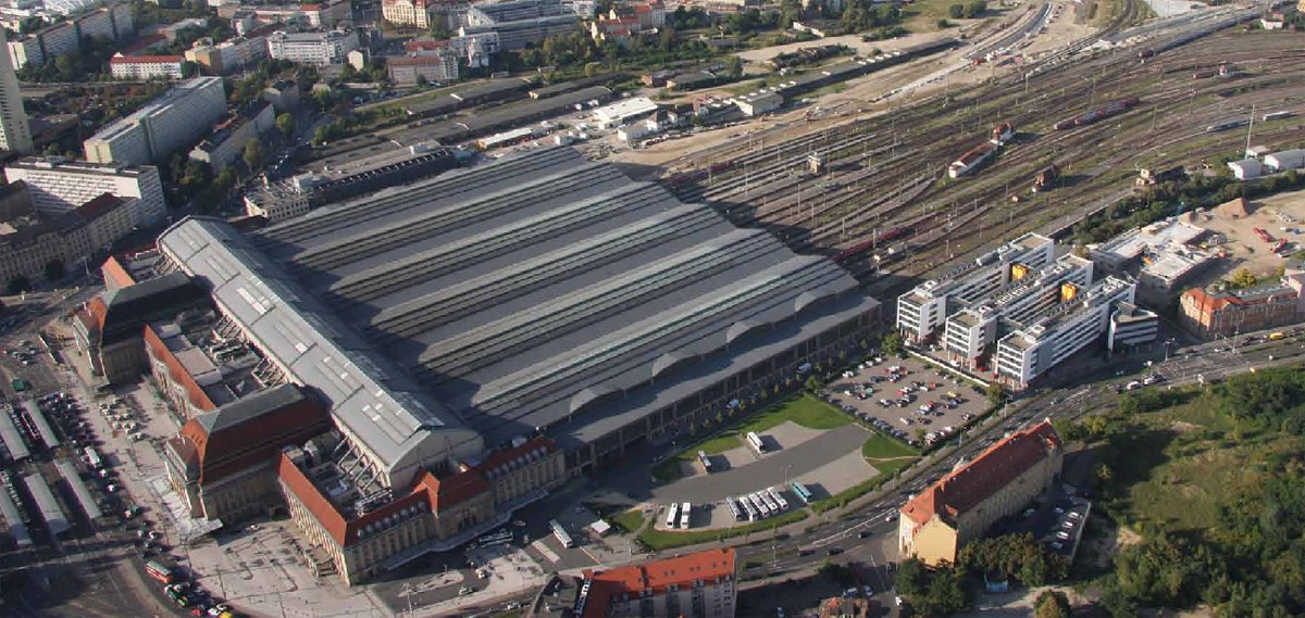 Hauptbahnhof Leipzig mit neuer ESTW-Unterzentrale