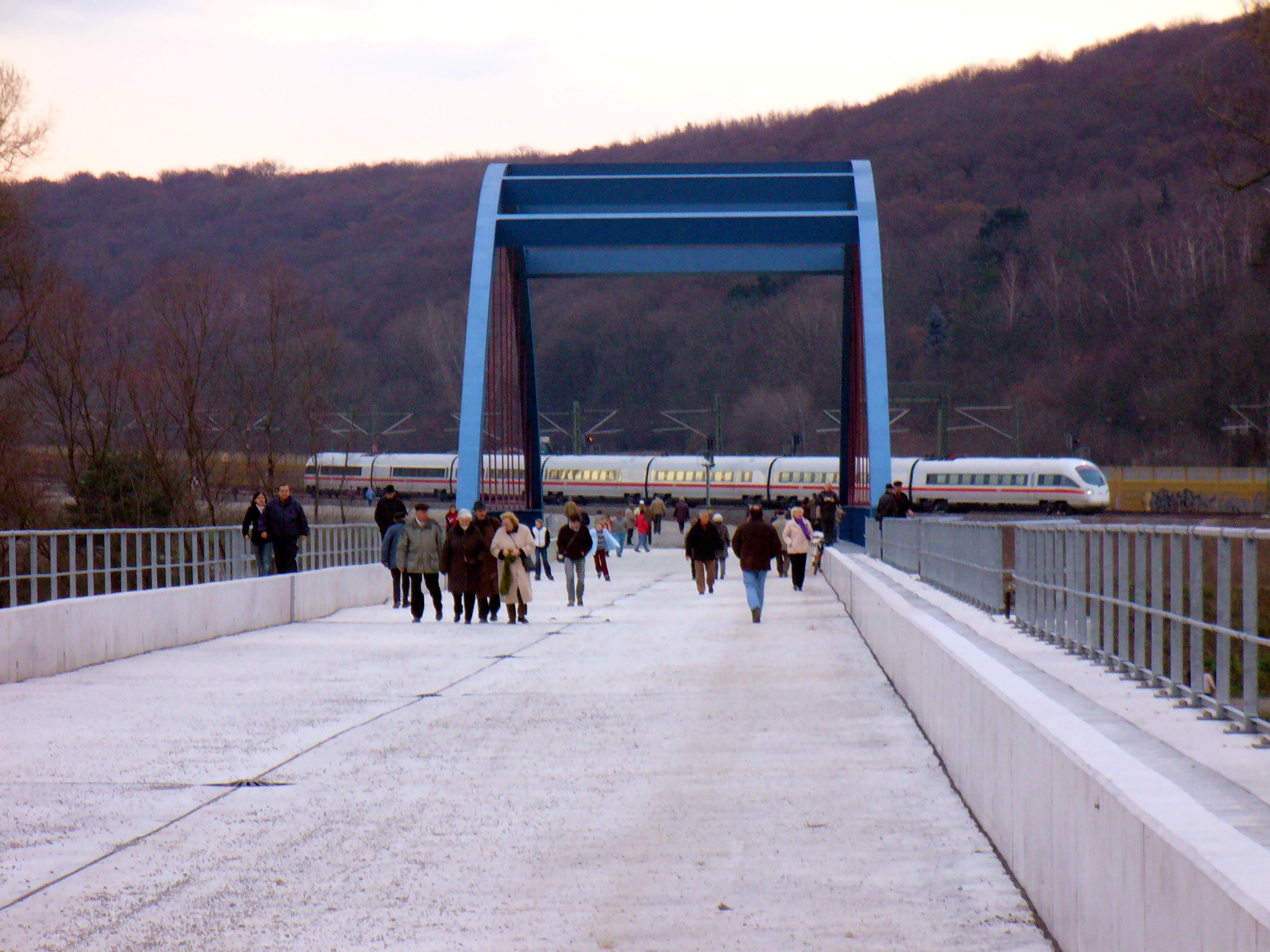Geratalbrücke Erfurt-Bischleben zum Tag der offenen Brücke 2005